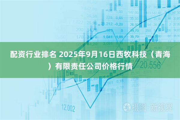 配资行业排名 2025年9月16日西牧科技（青海）有限责任公司价格行情
