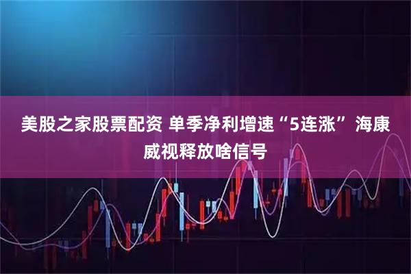 美股之家股票配资 单季净利增速“5连涨” 海康威视释放啥信号